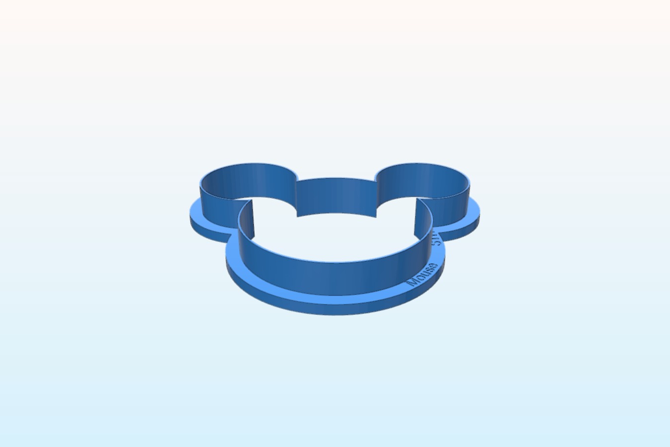 Mickey Mouse Cookie Cutter Files to download and to 3D print for free