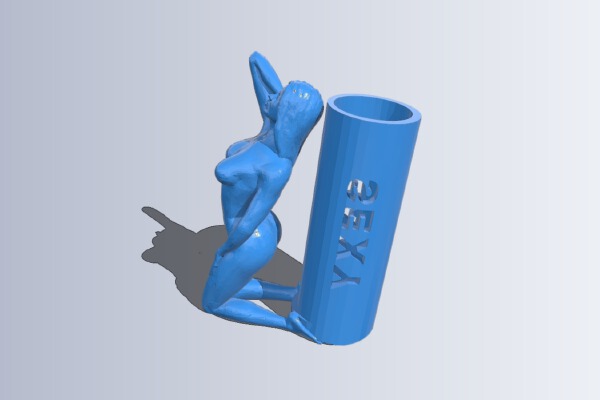 Girl’s pen holder | 3d print model