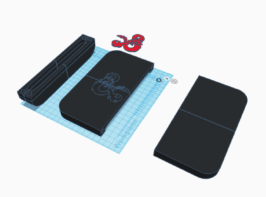 Magnetic D&D Dice Tray_Holder | 3d print model