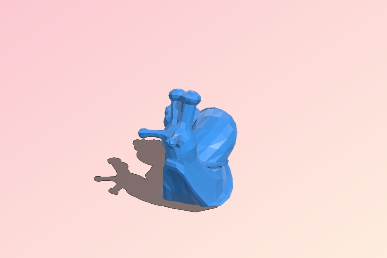 Snail low poly