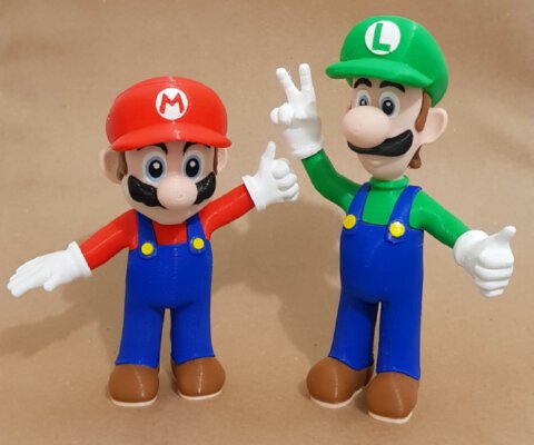 Luigi from Mario games | 3d print model