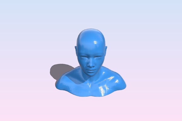 Full Mannequin Head with Shoulders | 3d print model