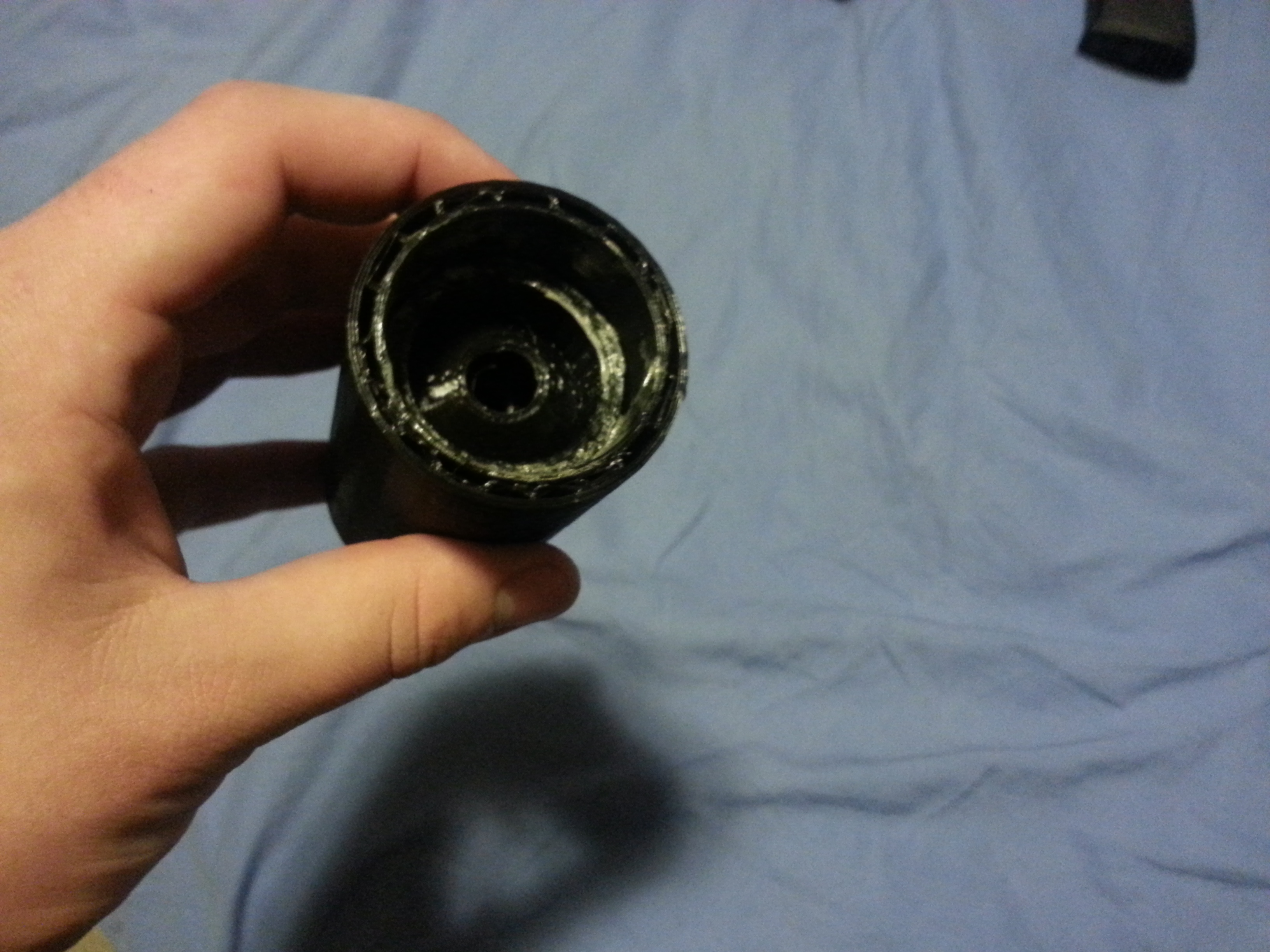 Airsoft baffled suppressor