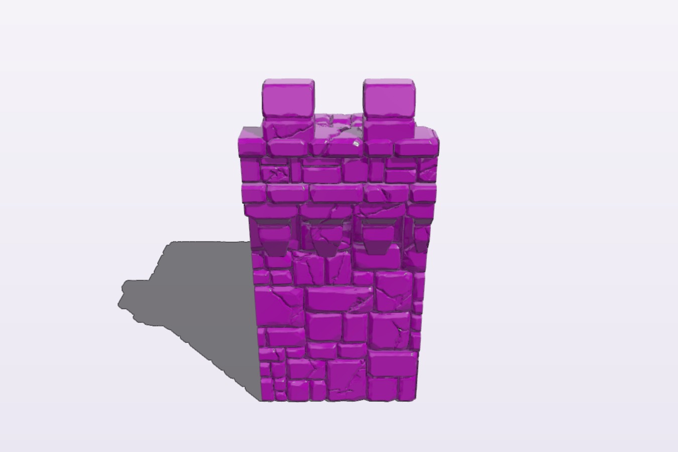 Medieval tabletop kickstarter, wallpack sample, medieval interlockable castle wall