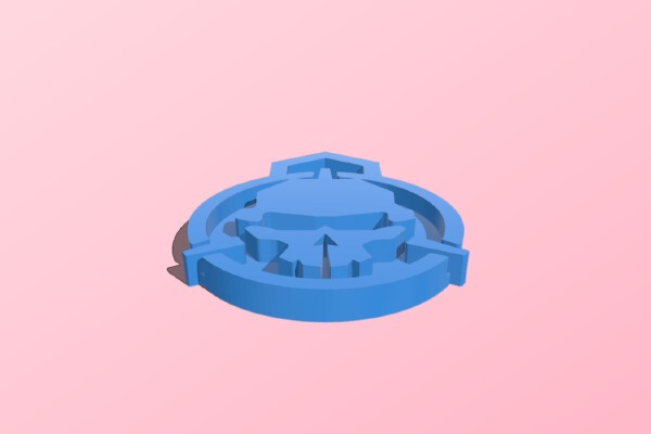 ROTOR RIOT LOGO KEYCHAIN - Bit different holder | 3d print model