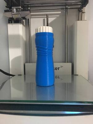 Bottle with cap | 3d print model