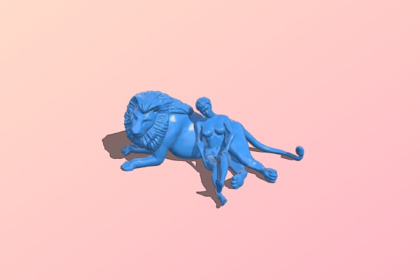 Woman Lion | 3d print model