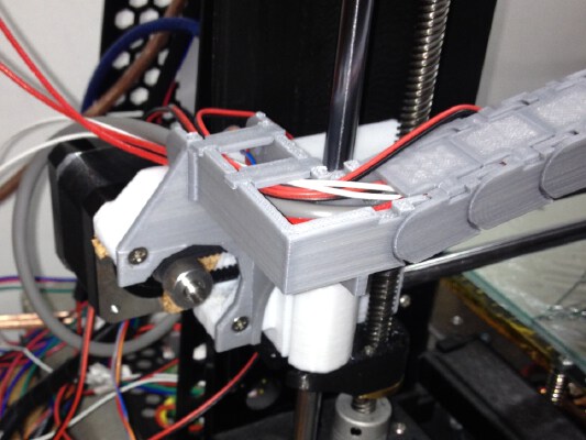 Anet A8 X-axis mounts for open cable chain | 3d print model