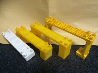 Plarail double-track bridge pier mini block. | 3d print model