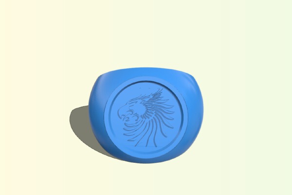 Griffin Signet Ring | 3d print model