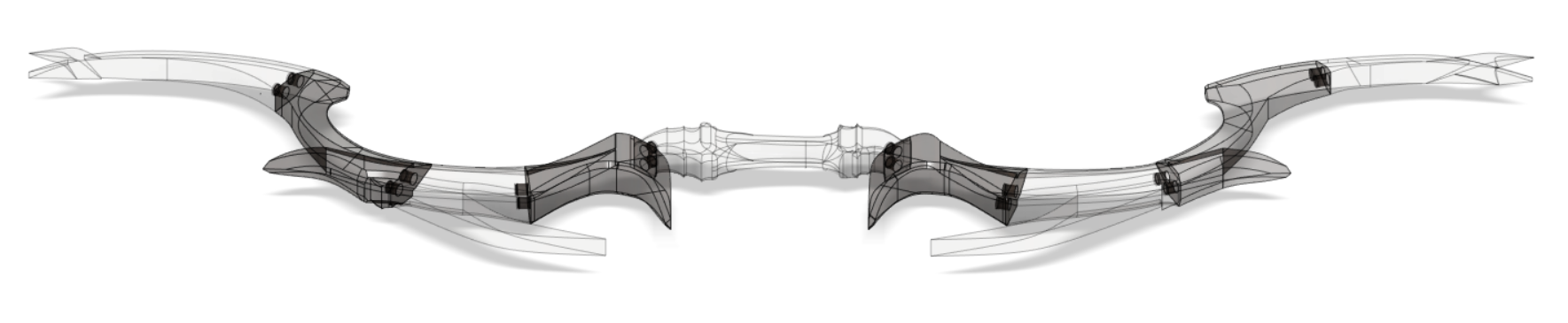 daedric bow from skyrim scale 1:1