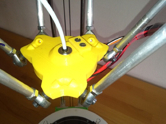 Flat delta effector for E3D-v6 Hotend & BLTouch | 3d print model