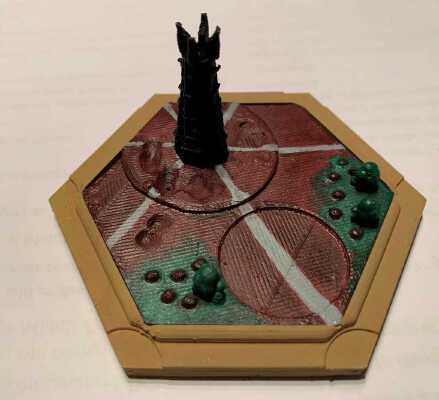 LOTR Catan Brick Hexes - Isengard & Mordor | 3d print model