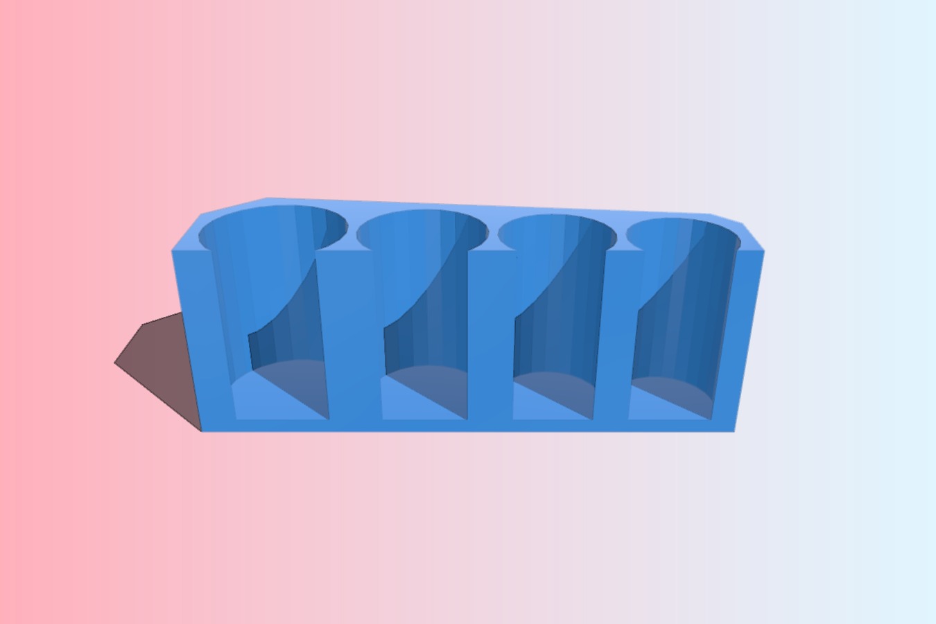 Redesigned coin separator with little space (and plastic) usage