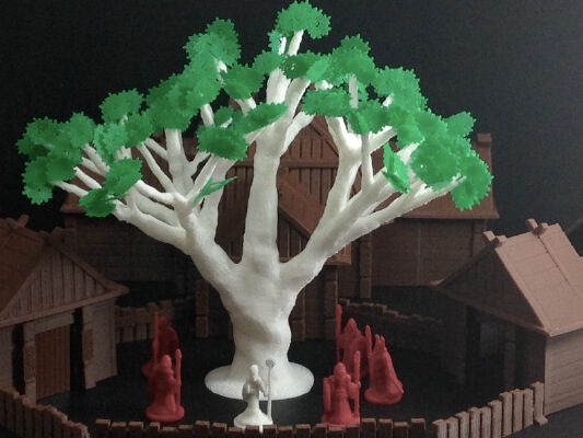 Sacred Ash Tree (18mm scale) | 3d print model