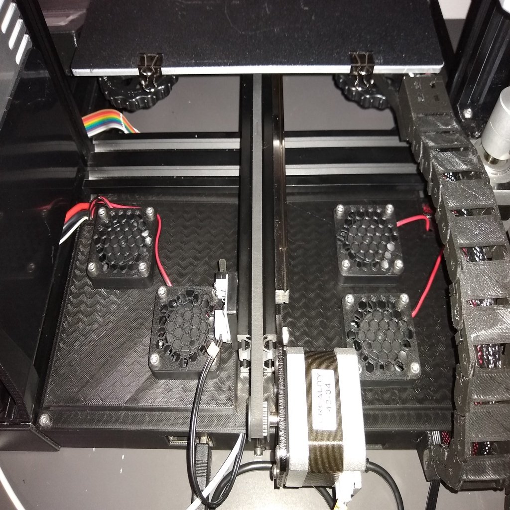 Dual 40 mm fan lids for Ender 3_PRO AIO case