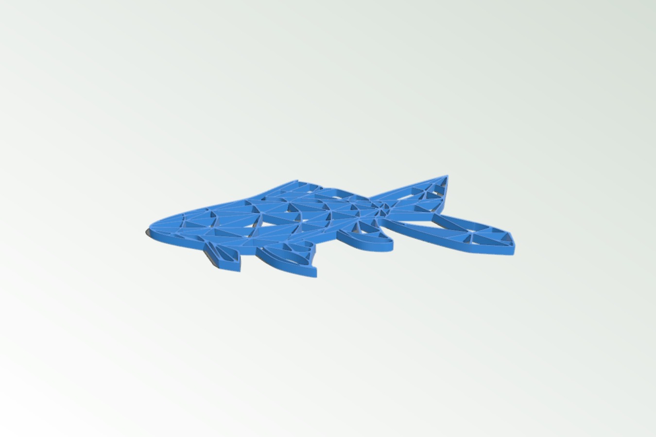 Fish wall sculpture 2D