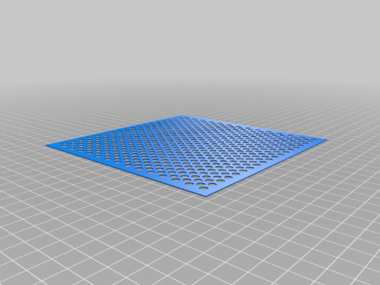 stencil dot grid | 3d print model