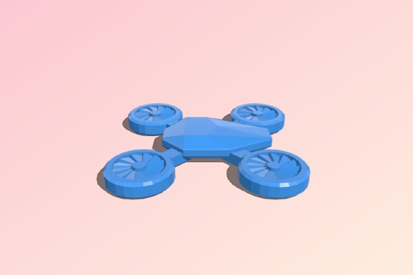28mm Quadcopter Miniature | 3d print model