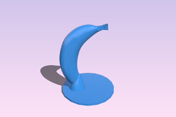 Banana Holder with banana shape | 3d print model