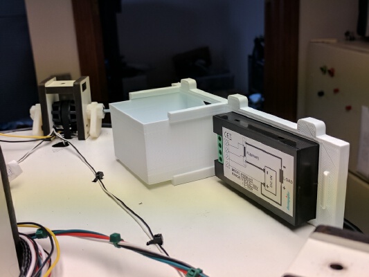 SeeMeCNC Rostock Max v2 Top Bracket for Multimeter | 3d print model