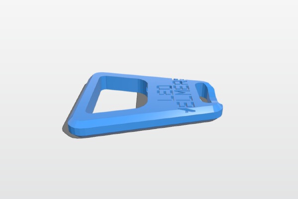 LEO HELMERS Bottle Opener with 2 lines of text | 3d print model