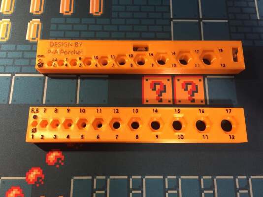 Screw sizer-spirit level | 3d print model