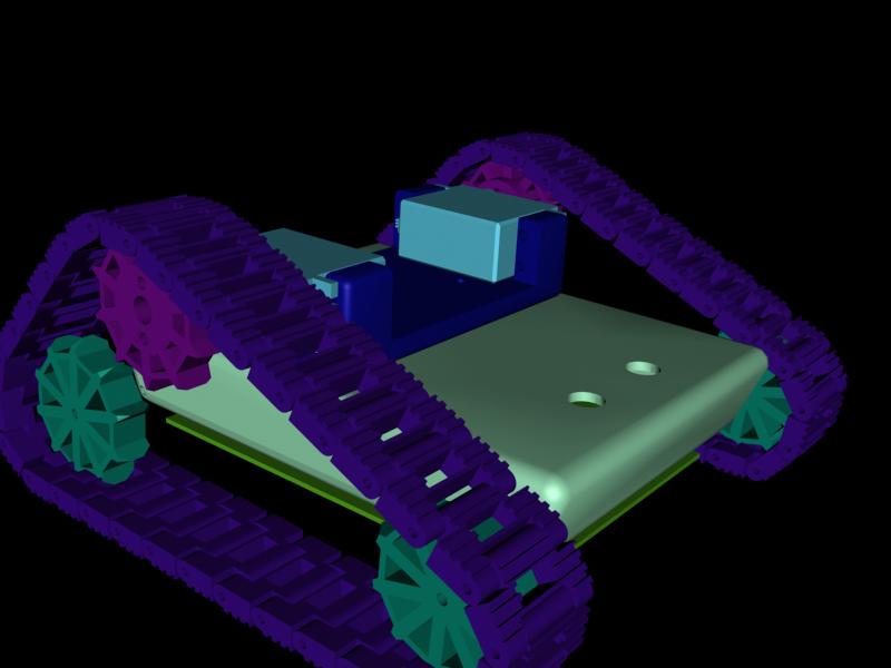 Simple Caterpillar Robot for standard servos
