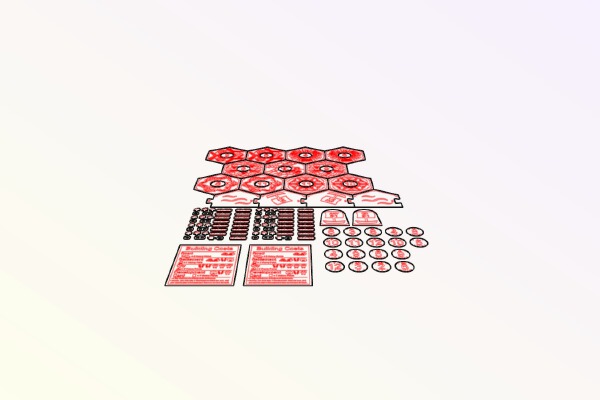 Settlers of Catan Lasercut Board and Pieces 5-6 Player Extension | 3d print model