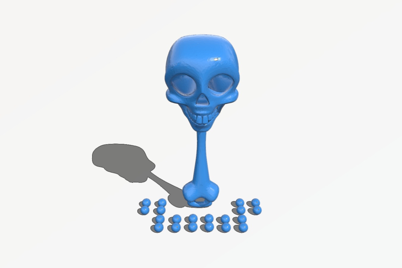 Skull & Bone Baby Rattle