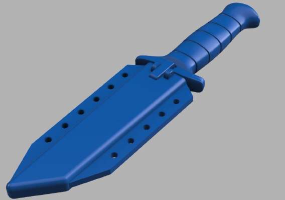 Decoration (style) combat knife 2000 Airsoft | 3d print model