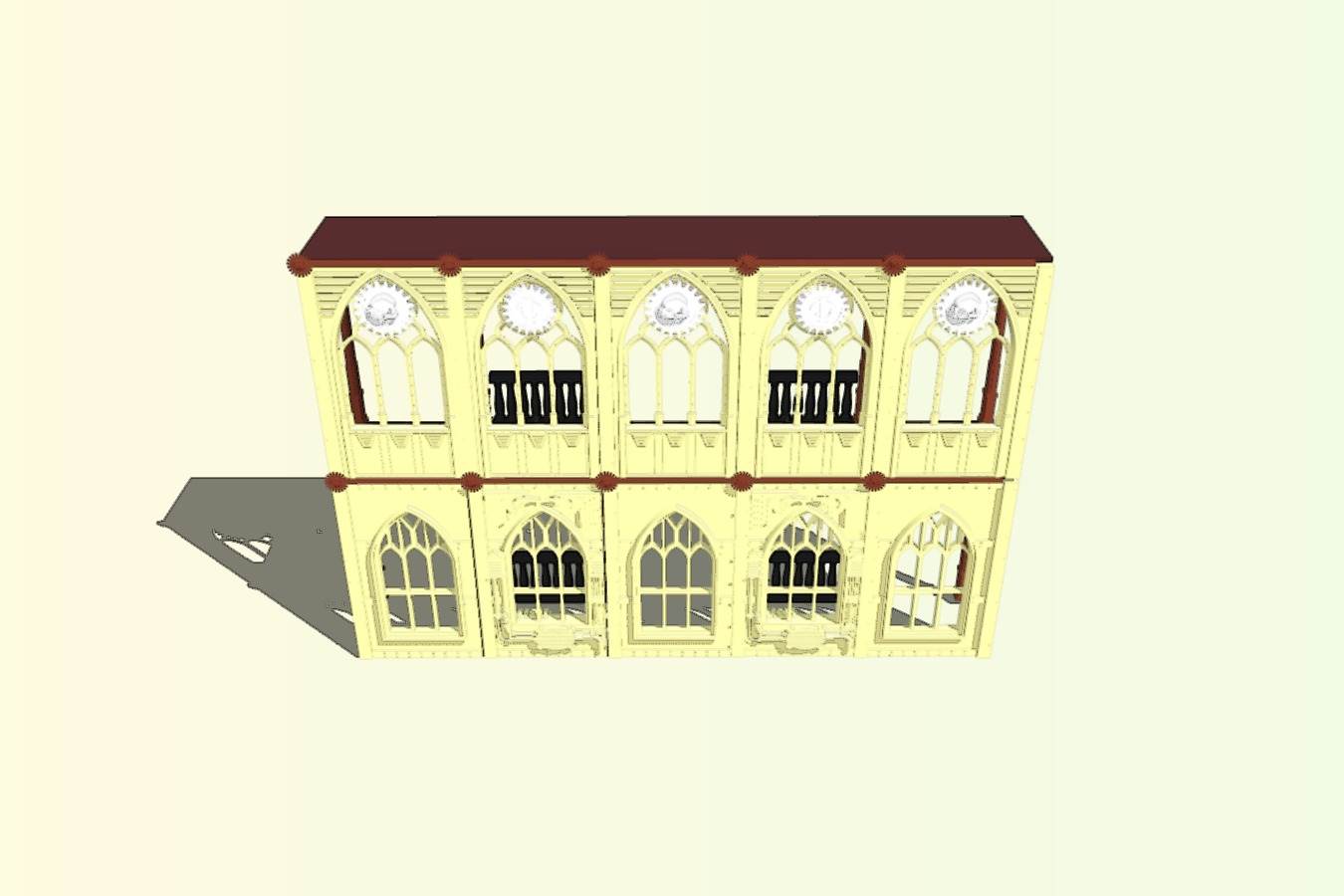 Cathedral Upper Wall and Windows - WH40k