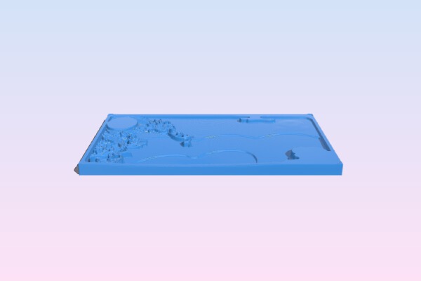 Tea tray dragon | 3d print model