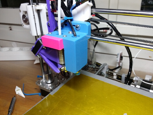 Prusa i3 Bowden E3Dv6 Integrated Inductive Sensor Mount | 3d print model