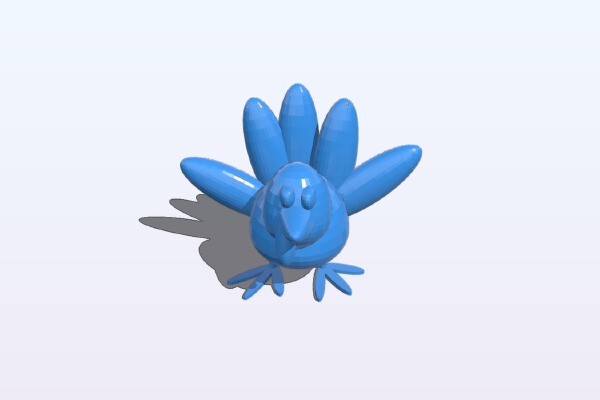 Funky turkey 2 #thanksgiving | 3d print model