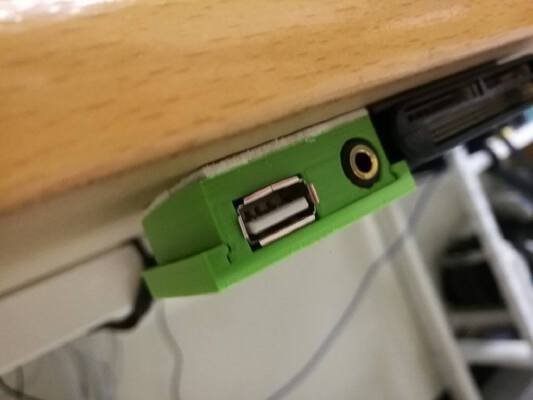 USB_AUX extender hub | 3d print model