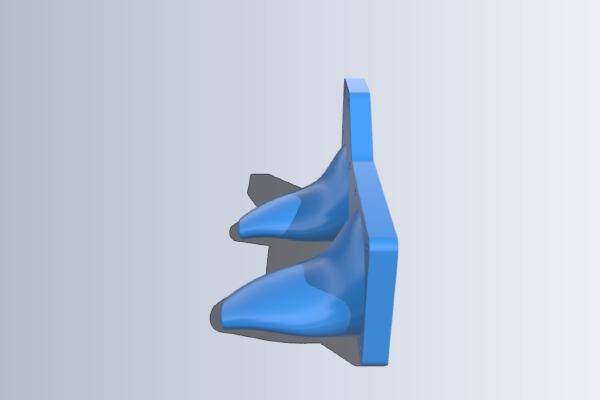 Lulzbot dual extruder double fan mount | 3d print model