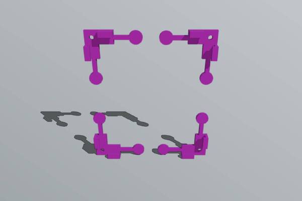 Prusa i3 glass plate corner | 3d print model