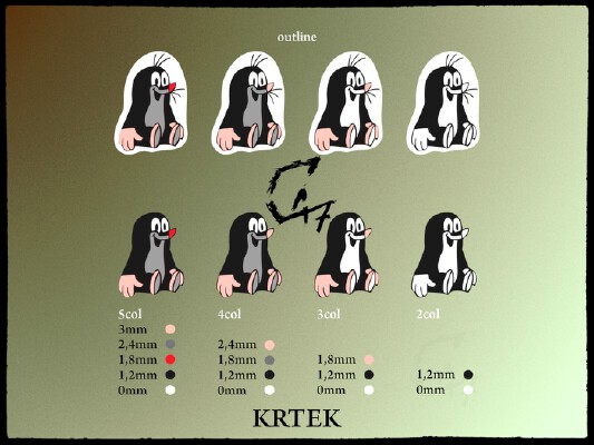 Krtek - The Little Mole Fridge Magnet | 3d print model