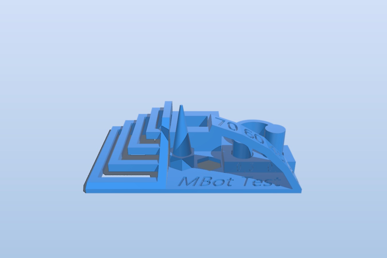 MBot 3D Printer Testing Model