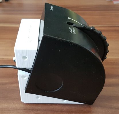 Saitek throttle angle changer for Agronn's X-Top Pro flight panel | 3d print model