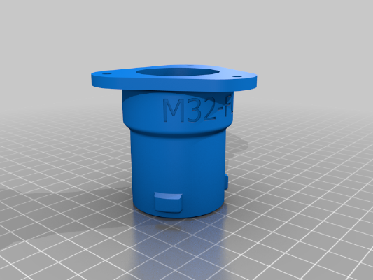 osVAC Adapter M32-FL01 (flange) | 3d print model