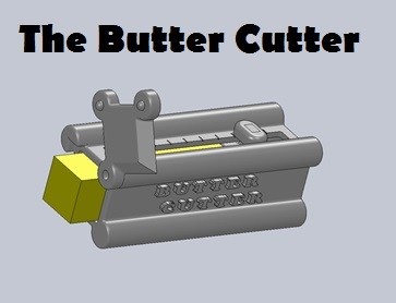 The Butter Cutter - A convenient way to serve butter! | 3d print model