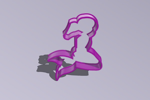 Mermaid Cookie Cutter | 3d print model