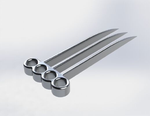 Wolverine Claw Knuckle Dusters | 3d print model