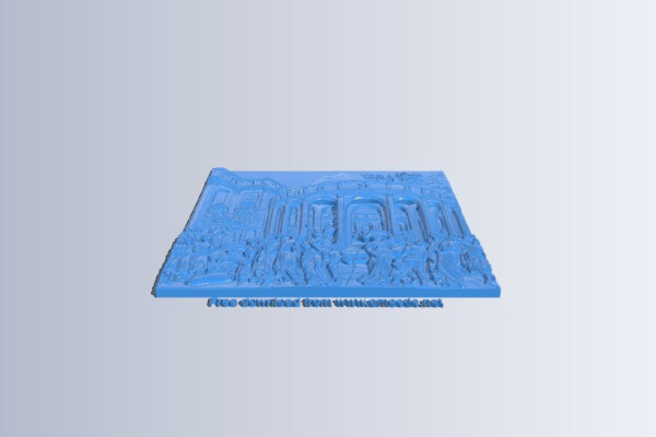 Painting of fairground in the Rotunda | 3d print model
