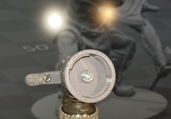 Ball Head Mini Painting Stand - Bottle cap | 3d print model