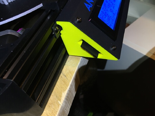 Anycubic Kossel lcd case sides with inset SD card slot | 3d print model