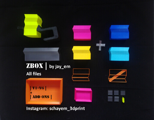 Completed zBOX system | V1-V6 + all features | | 3d print model