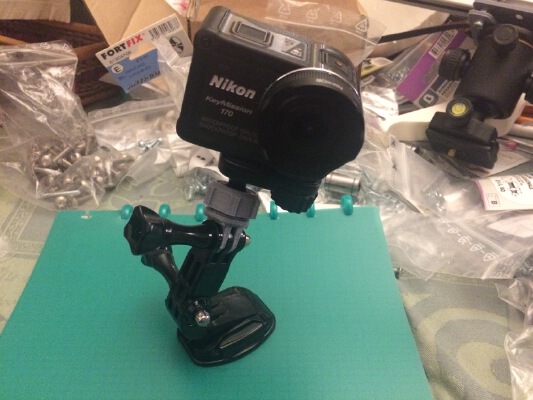 Nikon KeyMission ball socket mount to GoPro | 3d print model